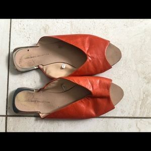 ORANGE LEATHER ZARA SANDAL